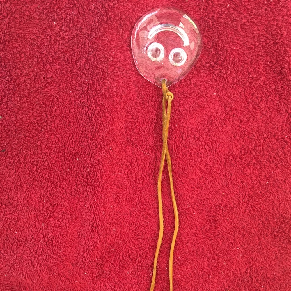 Handmade smile necklace.